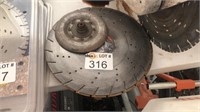 Stack of Used Concrete Saw Blades