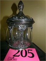 CAGED BUBBLE APOTHECARY JAR WITH LID