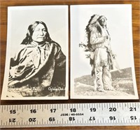 Vintage Native American postcards chief no water,