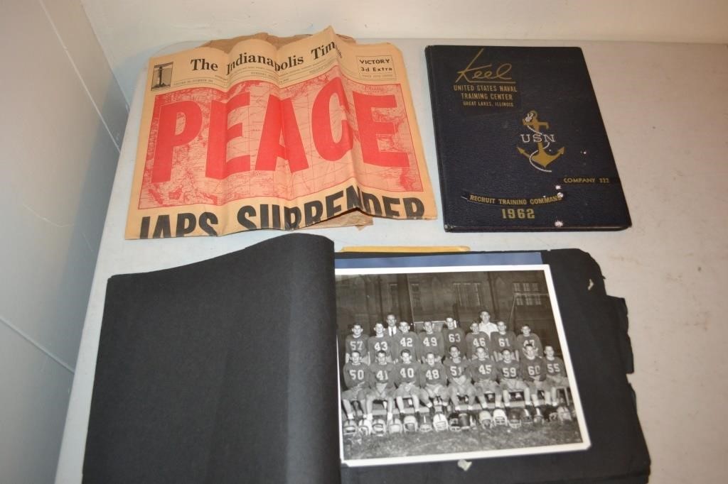 Vintage Photos, Newspaper, Naval Yearbook