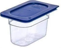 $46 (6) Carlisle 1/9 Clear Food Pan 4" Deep w/ Lid