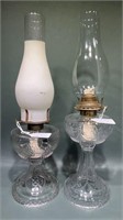 2 WILD ROSE & BOW KNOT LAMPS