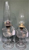 2 ANTIQUE PIONEER VICTORIA OIL LAMPS