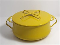 MCM DANSK JENS QUISTGAARD YELLOW ENAMEL 4 QT POT