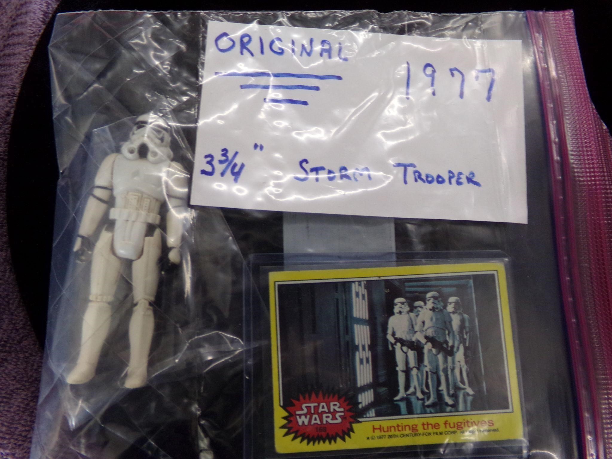 1977 Original storm trooper and card
