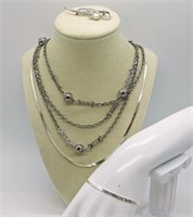 Silver tone Fashion Necklaces & More