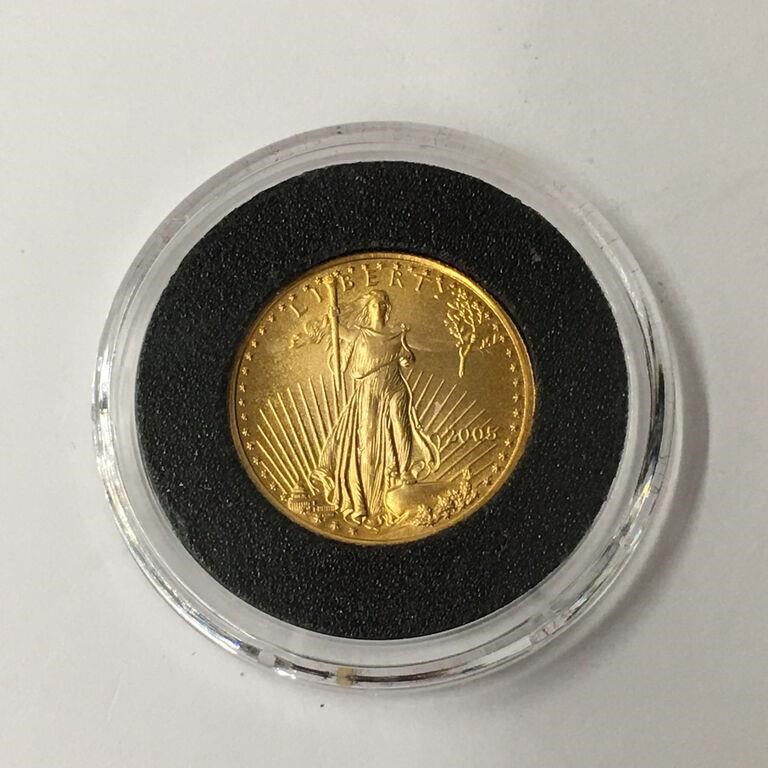 2005 $5 1/10 Oz. Walking Liberty Fine Gold Coin
