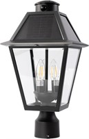 $140  LUTEC Outdoor Solar Lamp Post Light, Motion