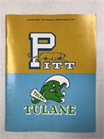 Pitt Vs Tulane 1973 Program