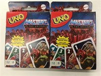 2 Packs UNO Masters of The Universe Cards