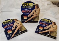 3 1940's Advertising Counter Top Lithograph Signs