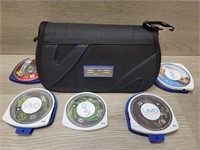 PSP Case w/ 5 Games & Protective Covers