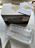 Shannon Crystal by Godinger Covered Butter Dish