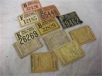 1940's Metal and Paper Hunting Licenses