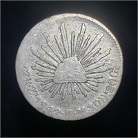 1842-Zs Mexico 2 Reales - Silver Zacatecas Mint