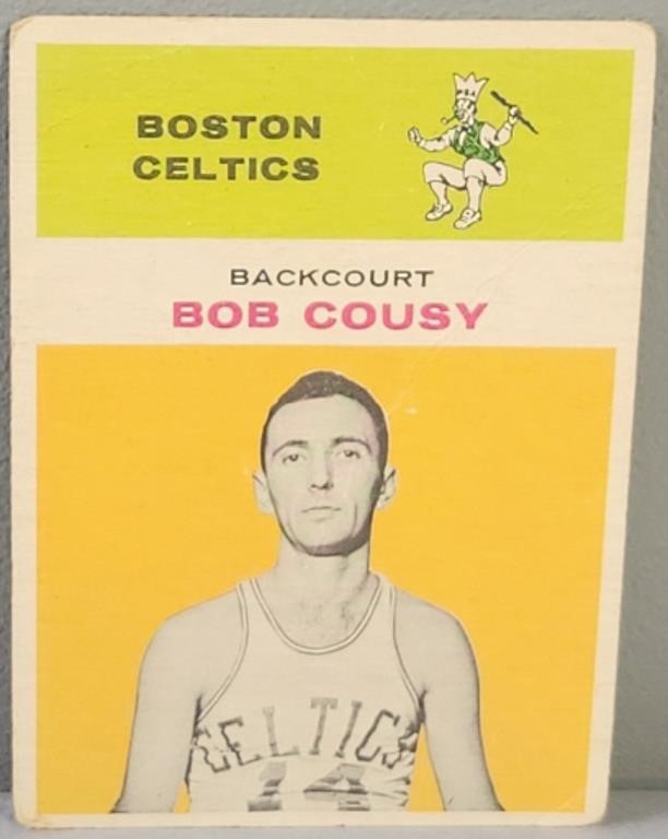 1961-62 Fleer Bob Cousy Basketball Card