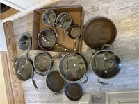 Anolon pots and pans with lids