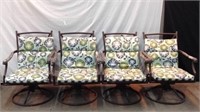 Four Matching Rocking Patio Chairs w/ Cushions