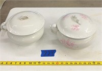 Antique chamber pots: CP Co. , semi – vitreous