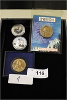 4PC COLLECTION OF COMMEMORATIVE COINS