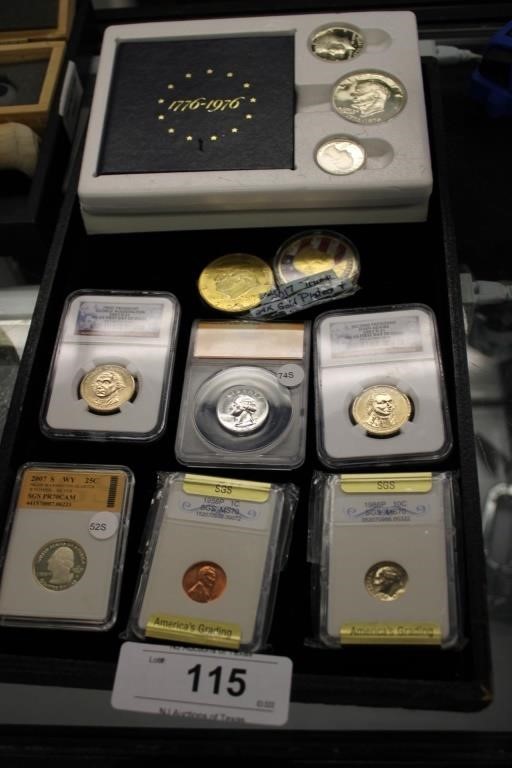 COLLECTION OF GRADED COLLECTABLE COINS