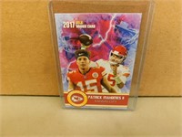 2017 Patrick Mahomes Rookie Gems Gold rookie card