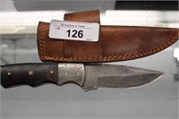 DAMASCUS KNIFE WITH SHEATH