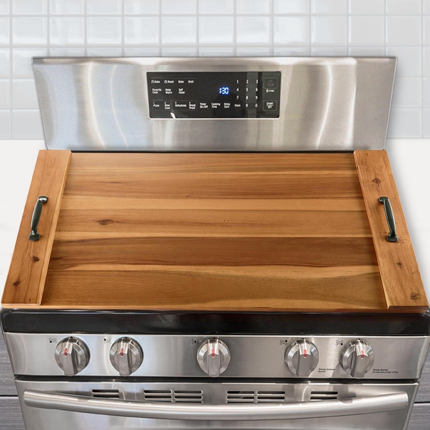 BLUEWEST Noodle Board Stove Cover  Acacia Wood