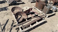 Vintage Tractor Seats, Grinding Stone, Harness