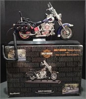 Vtg. Harley Davidson Telemania Blue Silver
