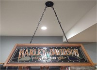 Harley Davidson Stain Glass Style Pool Table