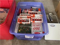 Storage Bin Vintage Christmas Lights