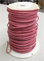 Partial Spool Of Red 10 AWG Solid Wire