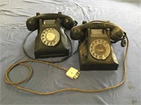 2 x bakerlite telephones