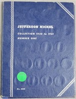 JEFFERSON NICKEL BOOK W/ 30 COINS - 1940-1961