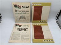 4 pcs Oliver Equipment Brochures