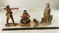 4pcs indian statues