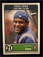 2003 UPPER DECK VINTAGE SAMMY SOSA JOINS 500-HR