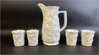 White Ceramic Juice Set