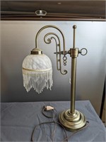 Glass Art  Deco Style Table Lamp
