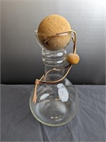 Pyrex #8010 1 qt cork ball wine carafe