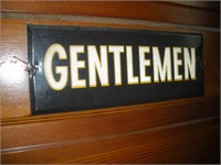 Gentleman Tin Sign 3.5 x 9Ó