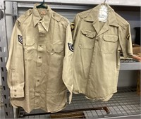 2 military shirts