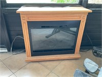 ELECTRIC FIRE PLACE OAK FINISH