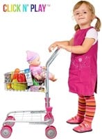 Click N’ Play Kids Shopping Cart with Food, Play