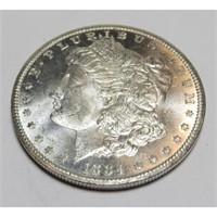 1884  CC DMPL CH BU Key Date  Morgan Dollar