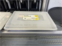 (2) BRAND NEW XL Sheet Pans with covers