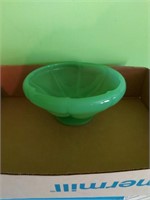 9inx4.5in jadeite footed bowl