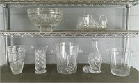 Lot Of Crystal / Pressed Glass