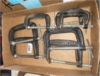 7 multiple sizes C clamps